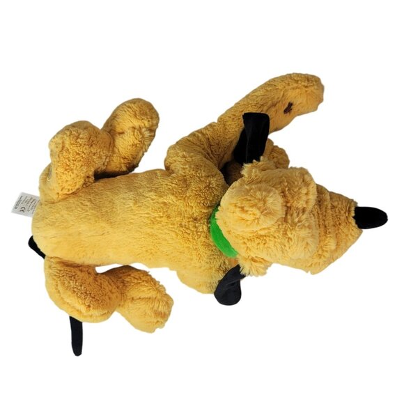 Disney Store Large Pluto Plush Orange Yellow 15" Stuffed Animal Doll Tongue Lay - Picture 7 of 11